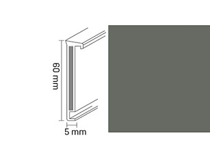 Плинтус Плинтус Dollken TS60 Life 1147 (1184/0146) Серый фото 1 | FLOORDEALER